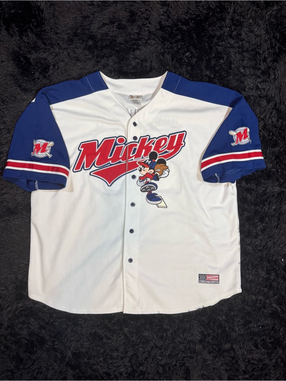 Vintage Mickey Mouse Disney Baseball Jersey